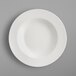 A RAK Porcelain ivory porcelain deep plate with a circular shape and round rim.