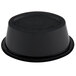 a black bowl with a white background