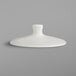 A white RAK Porcelain coffee pot lid with a round neck.