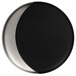 A RAK Porcelain black and silver porcelain deep plate with a moon shape.