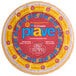 An Agriform Piave Vecchio DOP cheese wheel with a white and blue label.