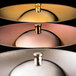 Three RAK Porcelain silver metal deep plate covers.
