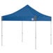 A royal blue E-Z Up canopy with a clear aluminum frame.