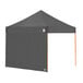 An E-Z Up steel grey canopy sidewall with an orange stripe.