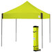 E-Z Up VG3SG10LA Vantage Instant Shelter 10' x 10' Limeade Canopy with Steel Gray Frame