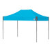 An E-Z Up Speed Shelter canopy with a steel gray frame.