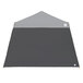 A grey E-Z Up angle sidewall for a canopy with a triangle pattern.