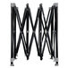 An E-Z Up Splash Canopy with a black metal frame and silver metal rods on a white background.