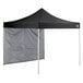 A black Backyard Pro canopy with a white background.