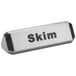 An American Metalcraft stainless steel tabletop sign with "Milk / Cream / Skim" print.
