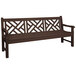 POLYWOOD RKCB72MA Mahogany 72 inch x 24 inch Rockford Chippendale Bench