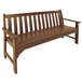 POLYWOOD GNB60TE Teak 60 1/2 inch x 24 inch Vineyard Bench