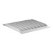 A white metal Cambro Camshelving shelf kit with 4 white vented shelves.
