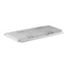 A white metal Cambro shelf kit with solid shelves.