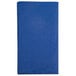 A navy blue rectangular Hoffmaster paper napkin.