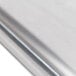 A Vollrath stainless steel steam table adapter plate with 3 holes.