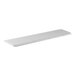 A white rectangular Cambro stationary shelf kit with 4 white solid shelves.