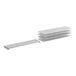 A white rectangular metal shelf kit with vented and solid shelves.