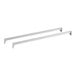 A pair of white metal bars.