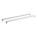 A pair of white metal rods.