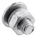 A stainless steel replacement screw for Galaxy Countertop Convection Ovens.