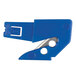 A close-up of a blue Pacific Handy Cutter blade with holes.