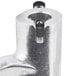 A close up of a Hobart aluminum dough hook with a hole in it.