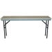 A rectangular table with a National Public Seating TPA Level-4 Add On for Trans-Port TP72 Straight Riser on top.