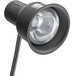 A black Avantco dual arm countertop heat lamp with metal tubes.