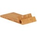 A bamboo Cal-Mil donut display stand with two holes.
