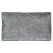 A rectangular grey melamine plate.