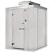A white metal Norlake Kold Locker with the door open.
