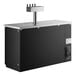 A black rectangular Avantco beer dispenser with metal accents.