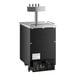 An Avantco black beer dispenser machine with silver accents.