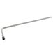 A long metal rod with a black rubber handle.