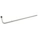 A silver metal hinge pin with a black rubber handle.