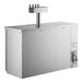 A stainless steel rectangular Avantco beer dispenser with a metal top.
