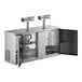 A stainless steel Avantco beer dispenser with four taps.