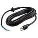 A black Robot Coupe power cord with a plug.