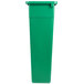 A green rectangular container with a black lid.