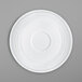 A white Villeroy & Boch saucer with a circular pattern.