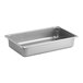 A Vollrath stainless steel hotel pan on a counter.