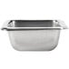 An American Metalcraft stainless steel square sauce cup.