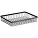 GET Enterprises WB-1292-MG Urban Renewal 12 inch x 9 inch x 2 inch Metal Gray Rectangular Wire Basket