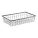 A GET Enterprises metal gray wire basket with a handle.