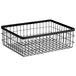 GET Enterprises WB-1294-MG Urban Renewal 12 inch x 9 inch x 4 inch Metal Gray Rectangular Wire Basket