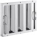 A Steelton stainless steel hood filter with metal handles.