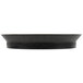 A black polypropylene round deli server.