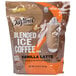 A close-up of a DaVinci Gourmet Vanilla Latte Mix bag.