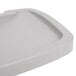 A white plastic tray with a lid designed for Rubbermaid high chairs.